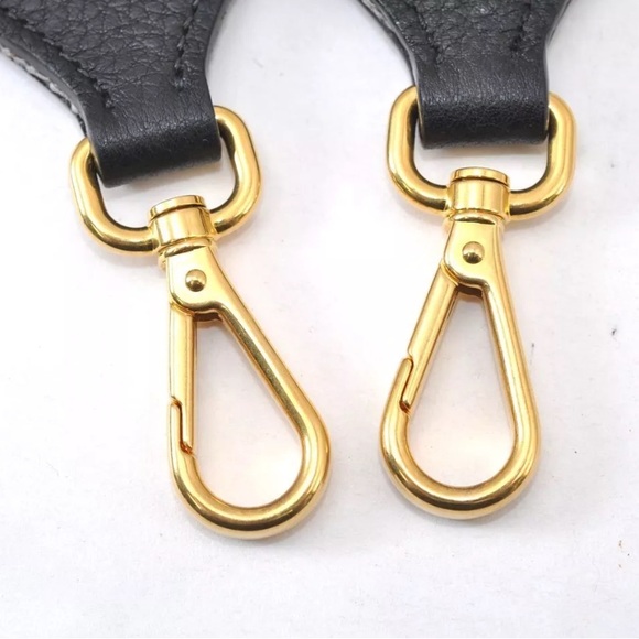 Authentic PRADA Nylon Leather Stripe Pattern Shoulder Strap 41.7" Gray - Picture 7 of 16